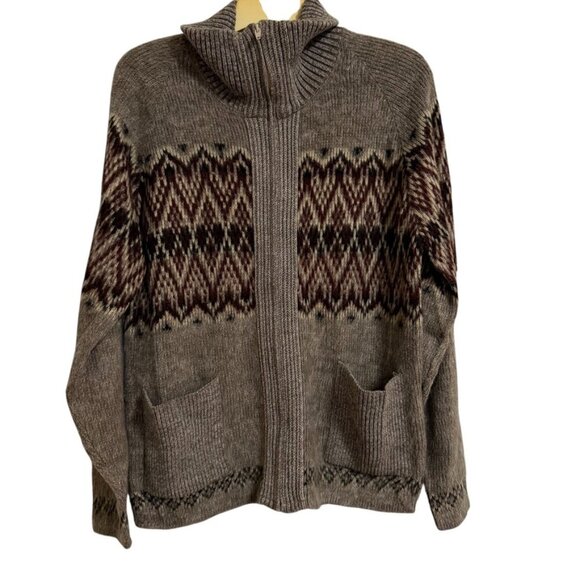 London Fog Cardigan SZ Medium Countryside Fall Winter Timeless Classic - Picture 1 of 4